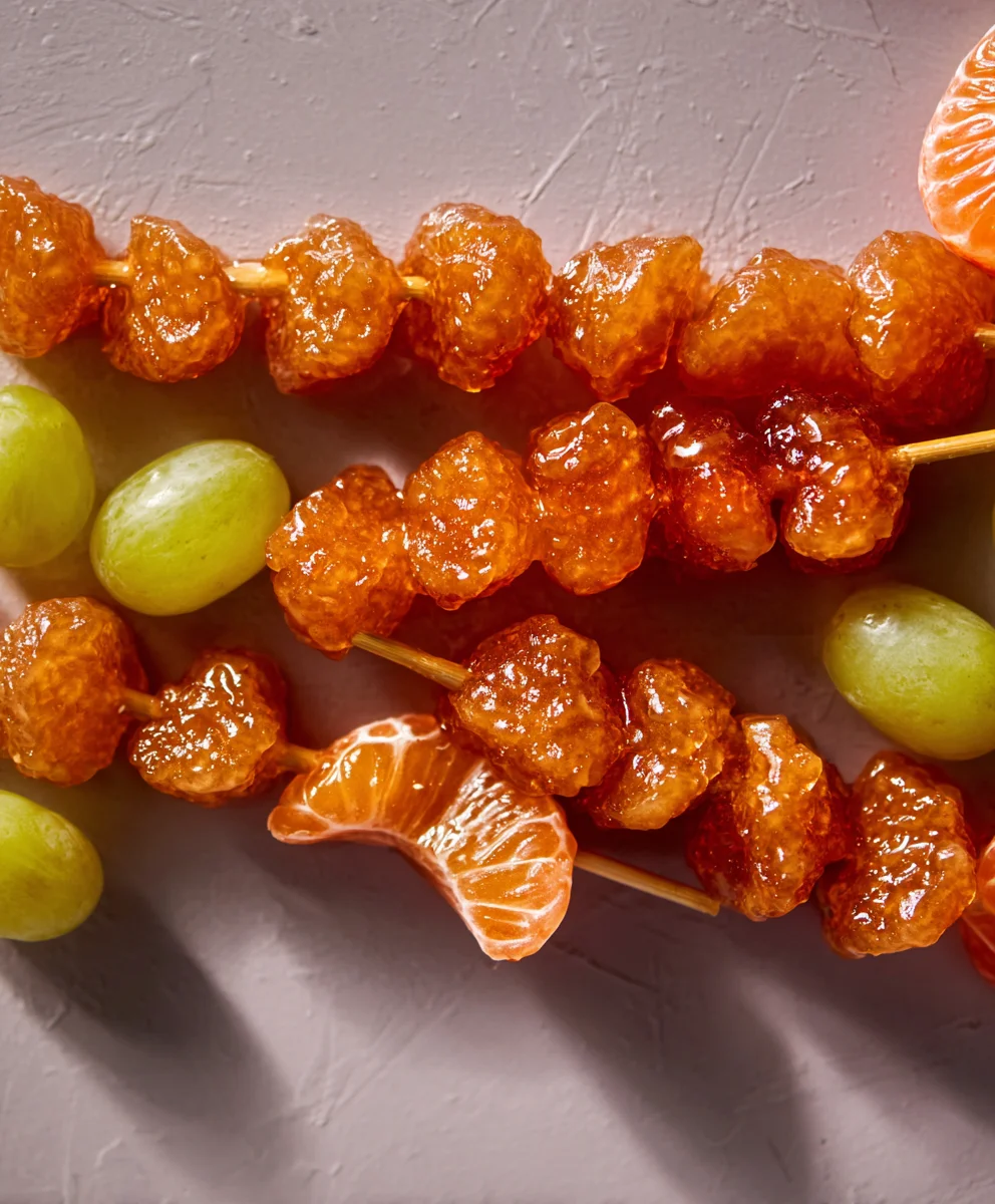Easy Tanghulu Recipe - Sweet Candied Fruit Skewers