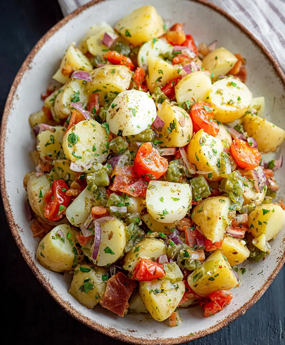 Italian Potato Salad- Delicious & Easy Recipe