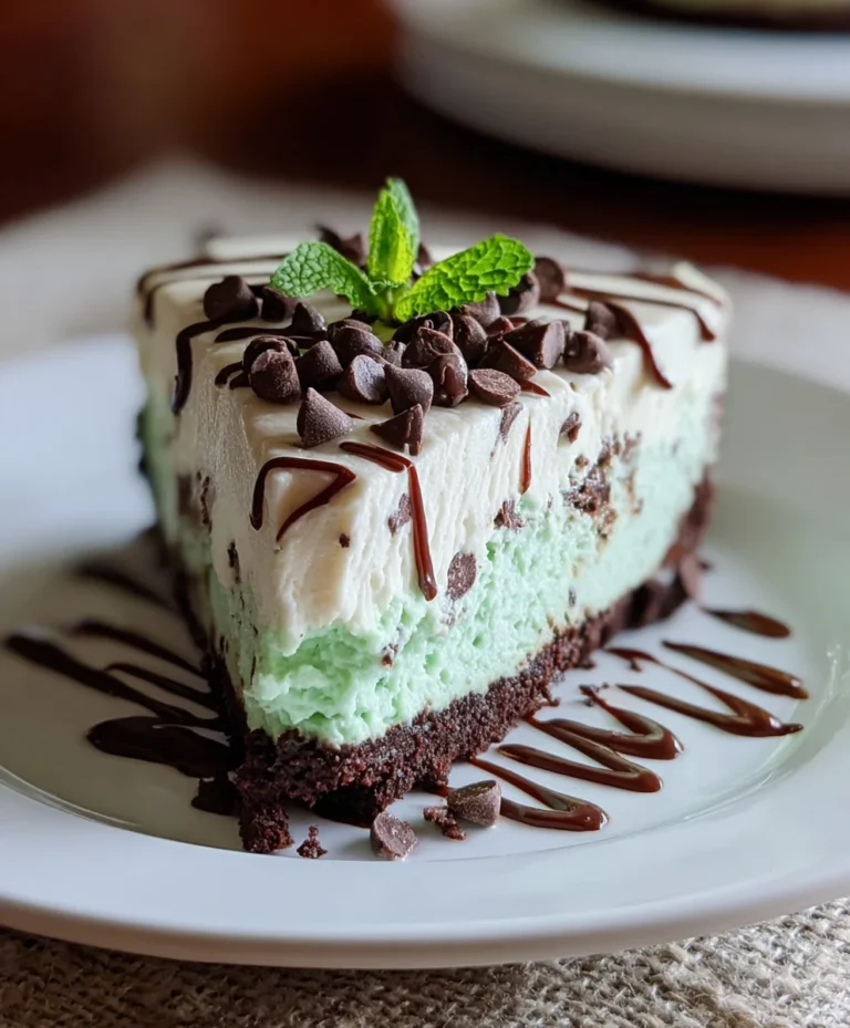 No Bake Mint Chocolate Chip Cheesecake Recipe