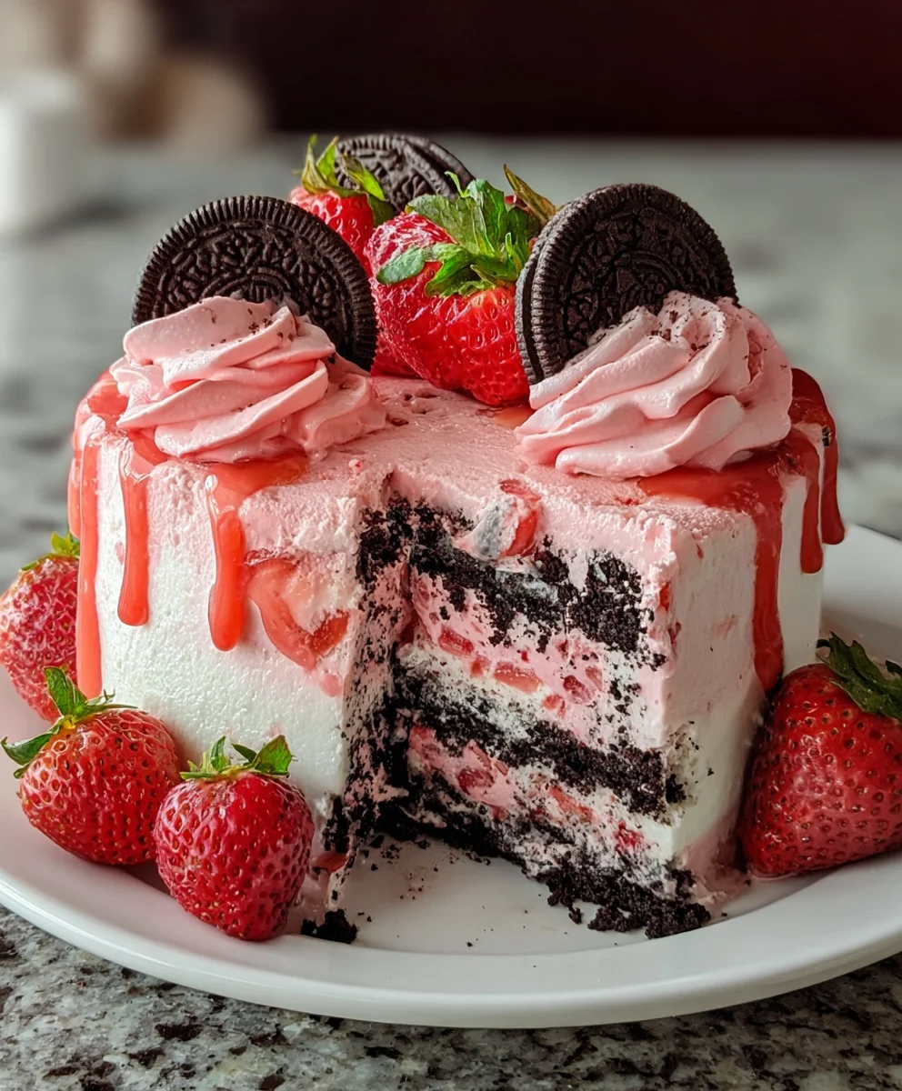 Strawberry Oreo Cake Recipe- Delicious Dessert