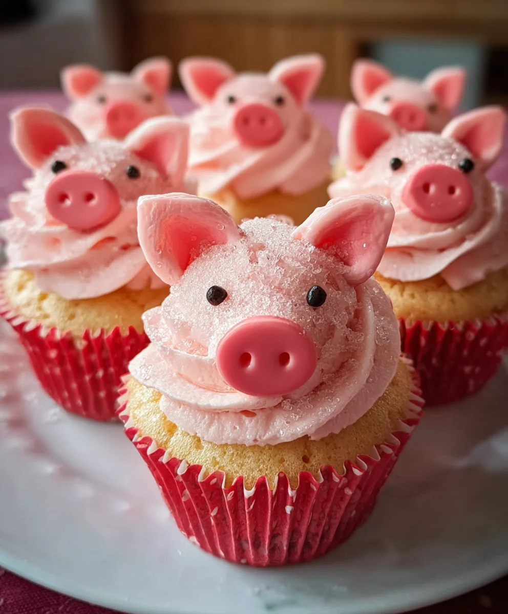 Strawberry-Beef Piggy Cupcakes - Fun Sweet Treat