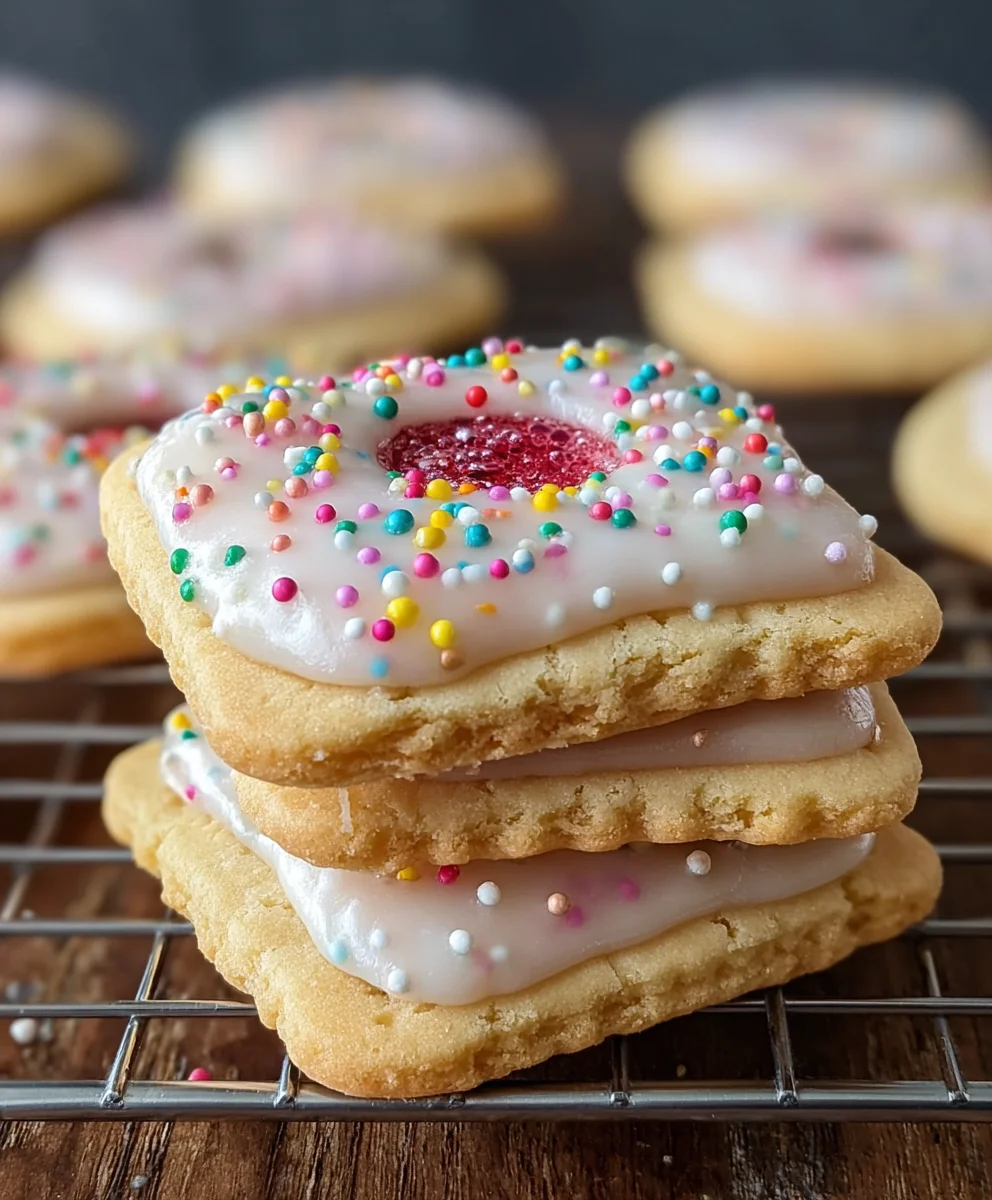 Frosted Pop-Tart Cookies-Easy Dessert Recipe