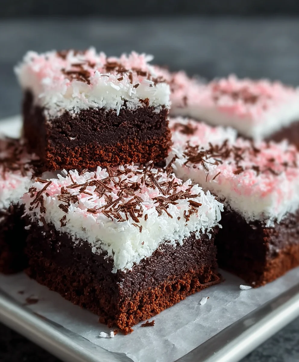 Sno Ball Brownies-Decadent Creamy Chocolate Dessert