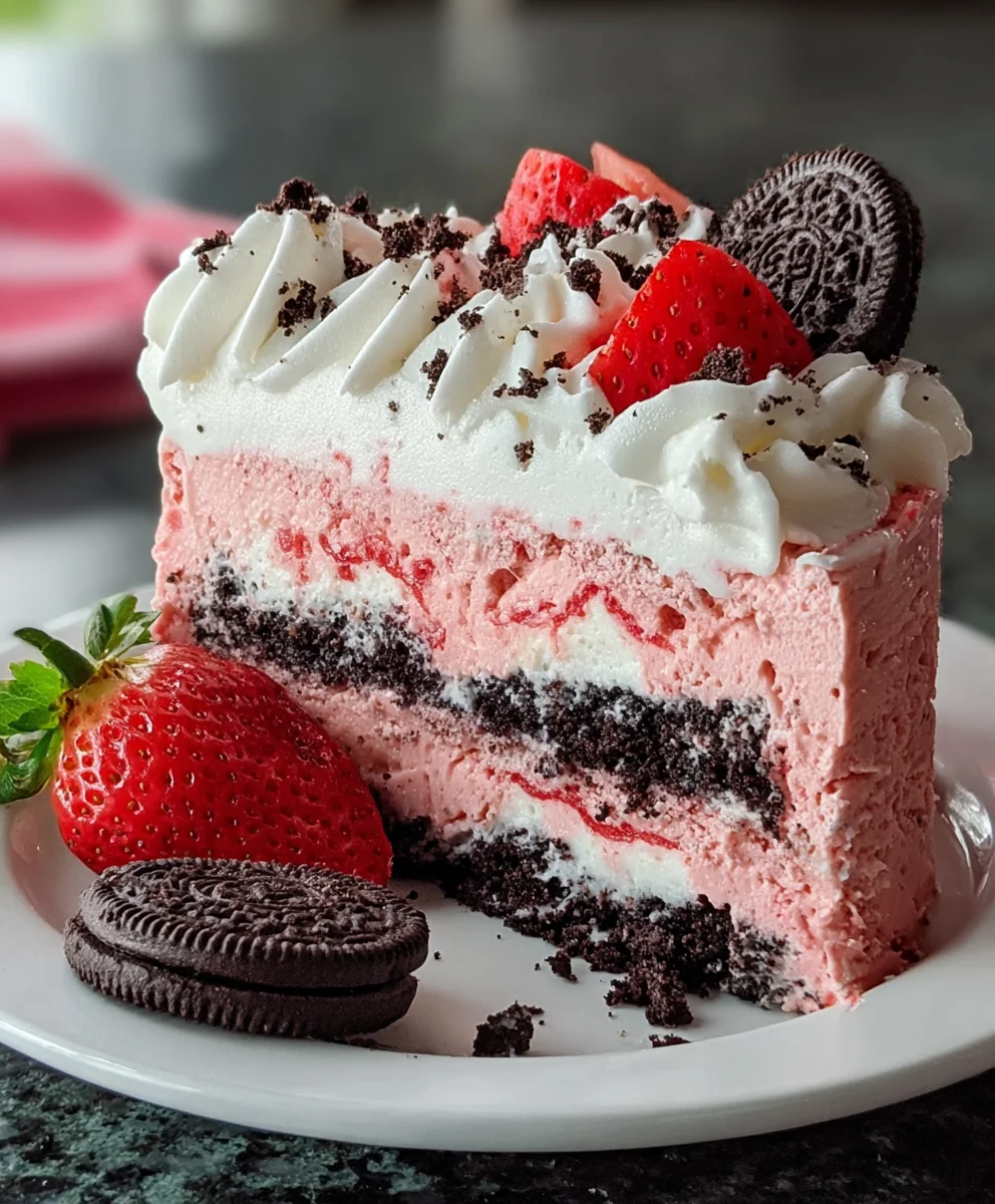 Strawberry Oreo Cake Recipe- Delicious Dessert