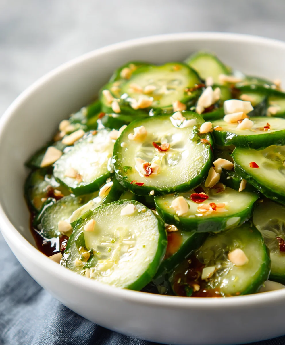 Easy Asian Cucumber Salad- Refreshing & Quick Recipe