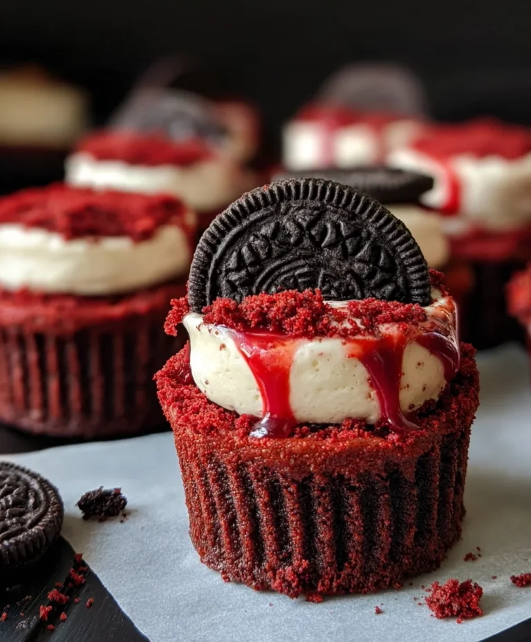 Mini Red Velvet Oreo Cheesecake Bites