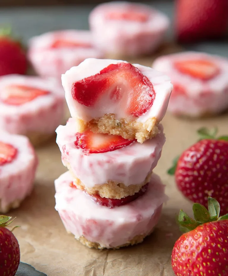Easy Strawberry Yogurt Bites – Healthy Snack Recipe