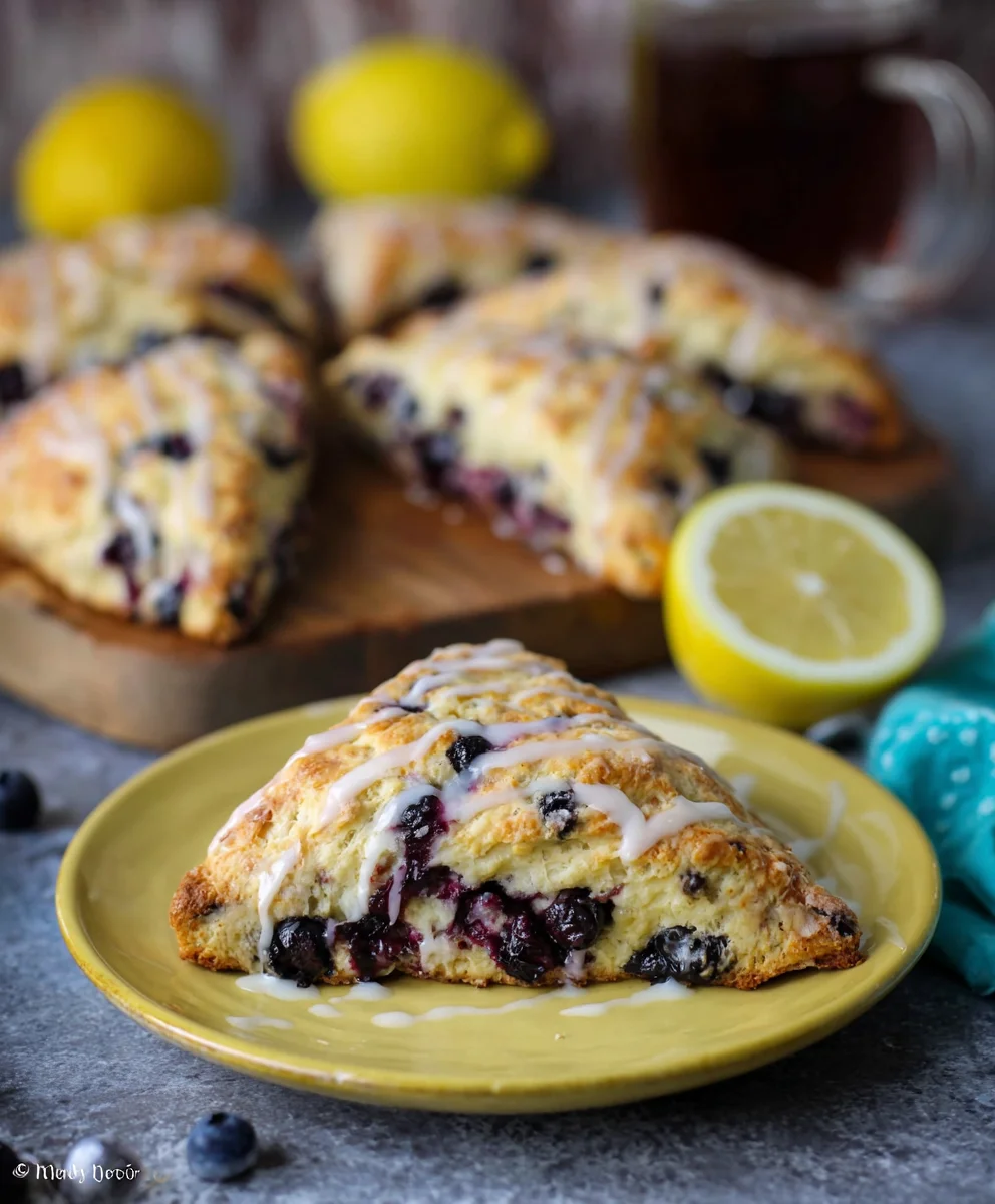 Easy Blueberry Scones Recipe-Fluffy & Delicious