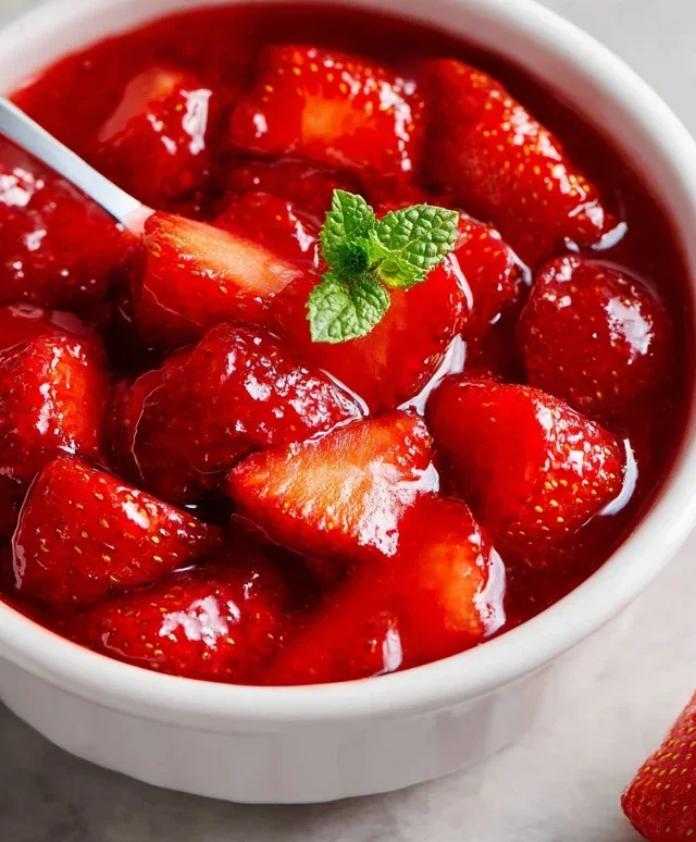 Fresh Strawberry Sauce (Strawberry Topping)