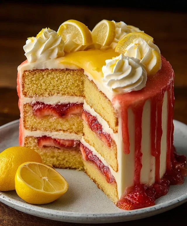 Strawberry Lemonade Cake