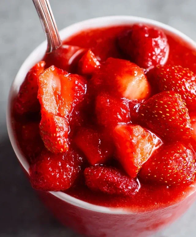 Fresh Strawberry Sauce (Strawberry Topping)