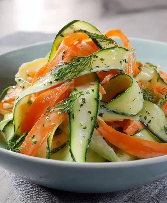 Carrot and Cucumber Ribbon Salad