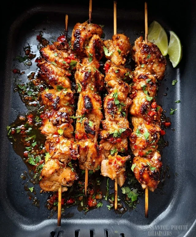Bang Bang Chicken Skewers