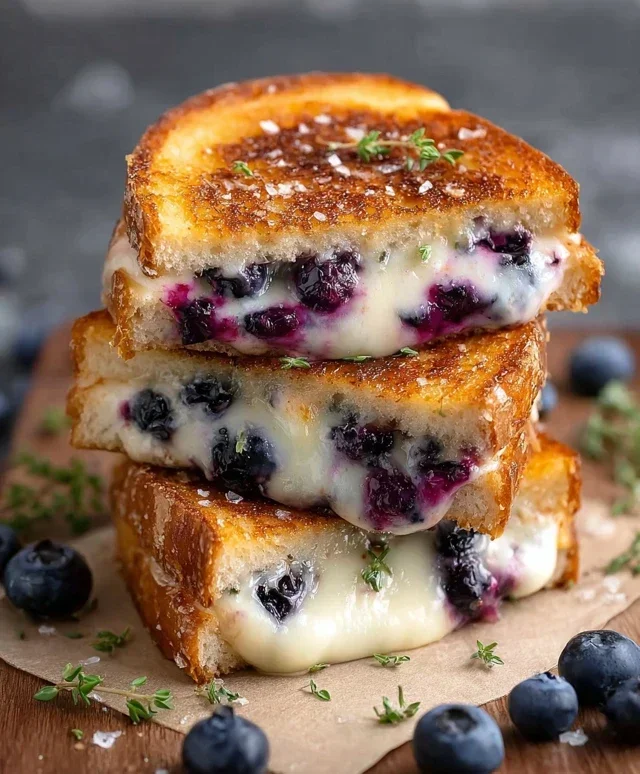 Crispy Blueberry Grilled Cheese