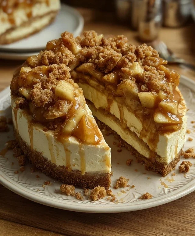 No bake Apple pie cheesecake