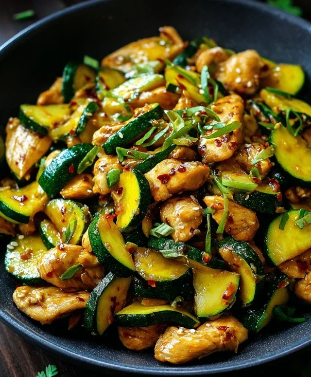 Chicken Zucchini Stir Fry