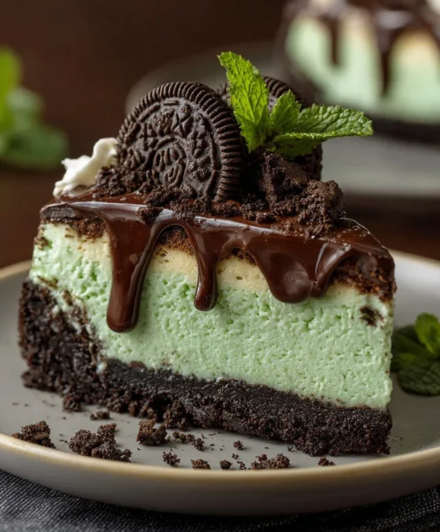 Mint Oreo Cheesecake Delight