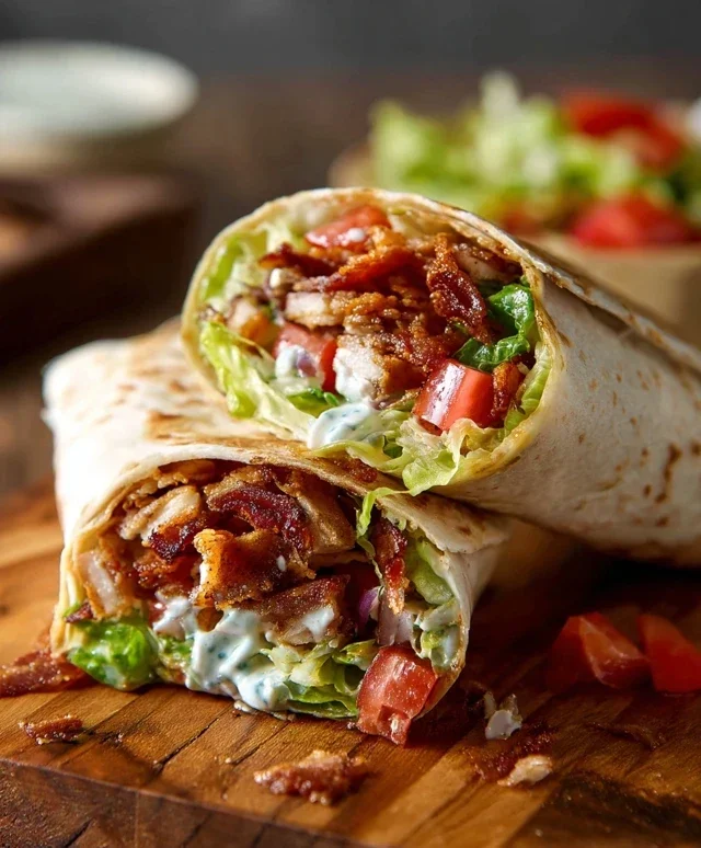 Crispy Chicken Beef Beef Bacon Ranch Wrap
