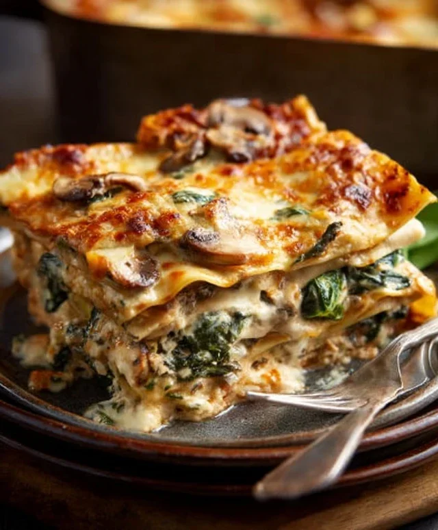 Mushroom And Spinach Lasagna Recipe
