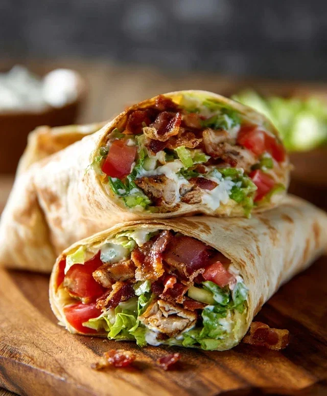 Crispy Chicken Beef Beef Bacon Ranch Wrap