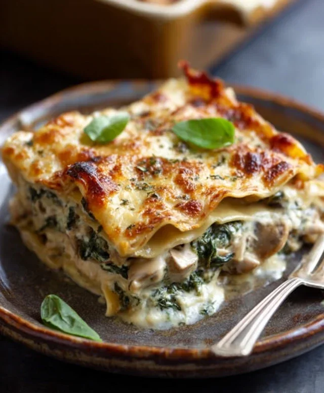 Mushroom And Spinach Lasagna Recipe