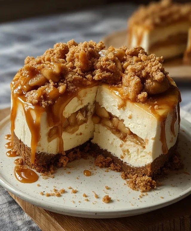 No bake Apple pie cheesecake