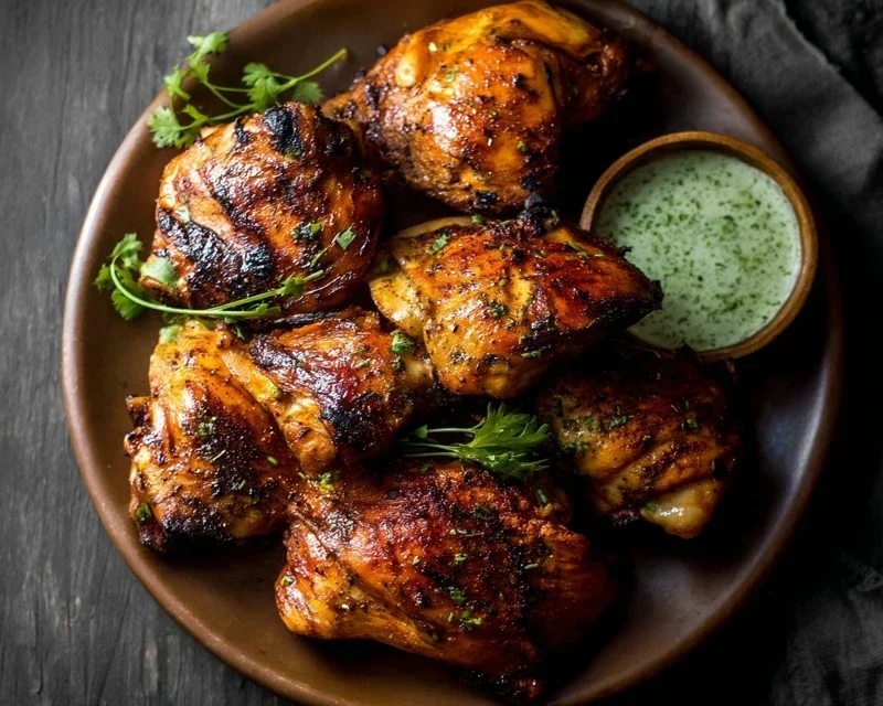Grilled Salsa Verde Pepper Jack Chicken