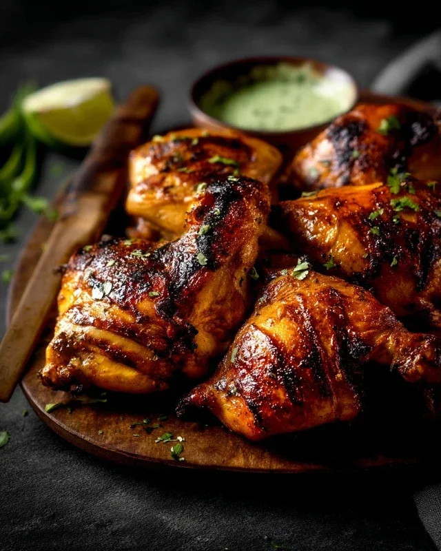 Grilled Salsa Verde Pepper Jack Chicken