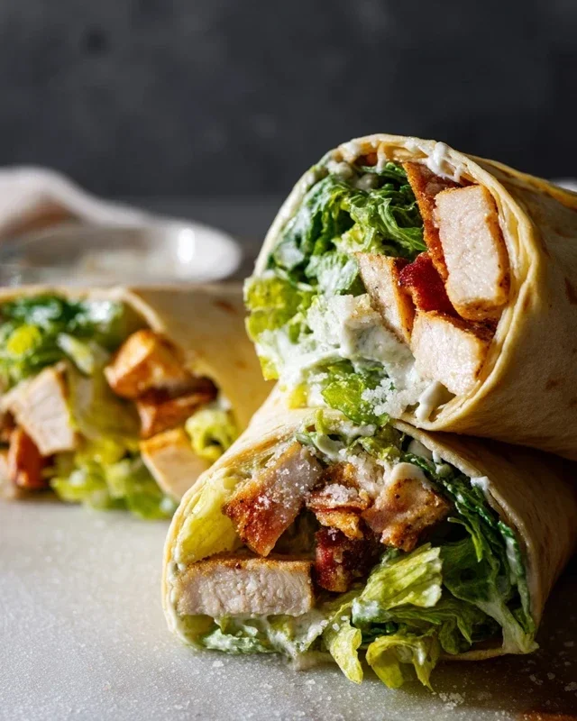 Chicken Caesar Wraps