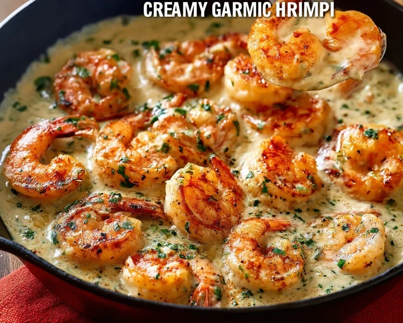 Creamy Garlic Shrimp (15 mins)