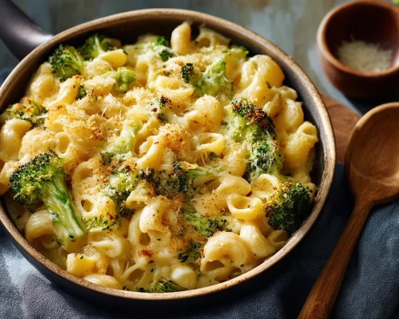 One Pot Healthy Broccoli Mac and Cheese