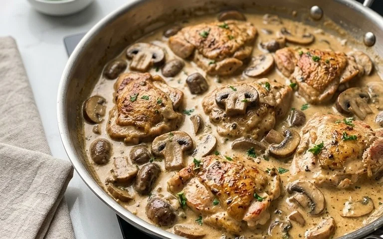 Creamy Mushroom Chicken Recipe