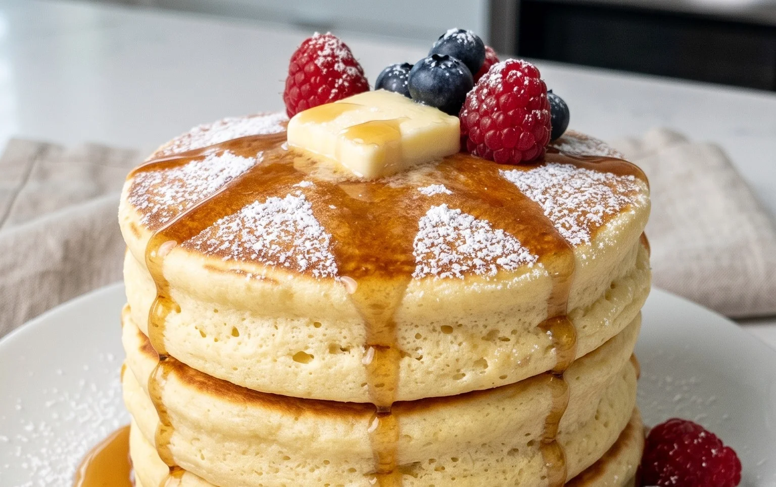 Fluffy Japanese Soufflé Pancakes
