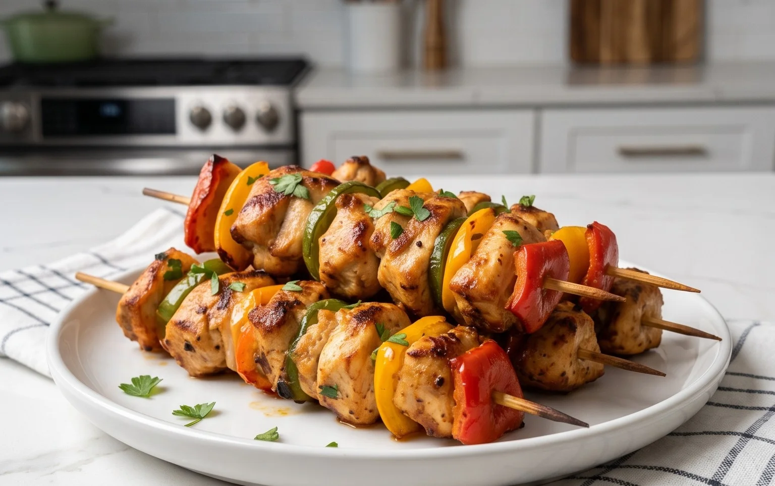 Air Fryer Chicken Skewers (VIDEO)