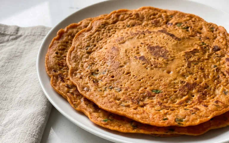 Masoor Dal Chilla | Savory Red Lentil Pancakes