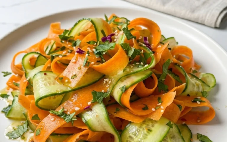 Carrot and Cucumber Ribbon Salad