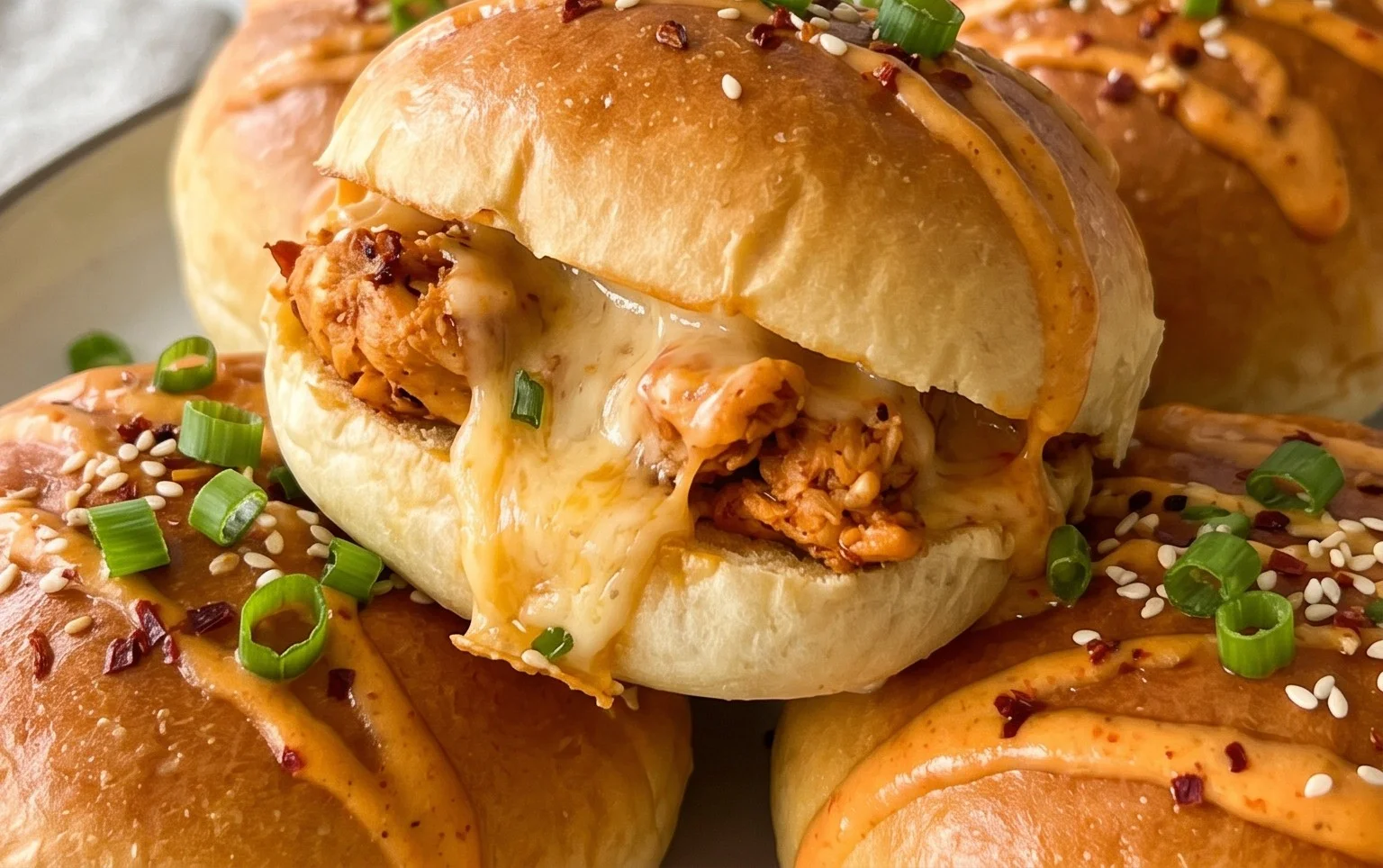 Cheesy Dynamite Chicken Buns