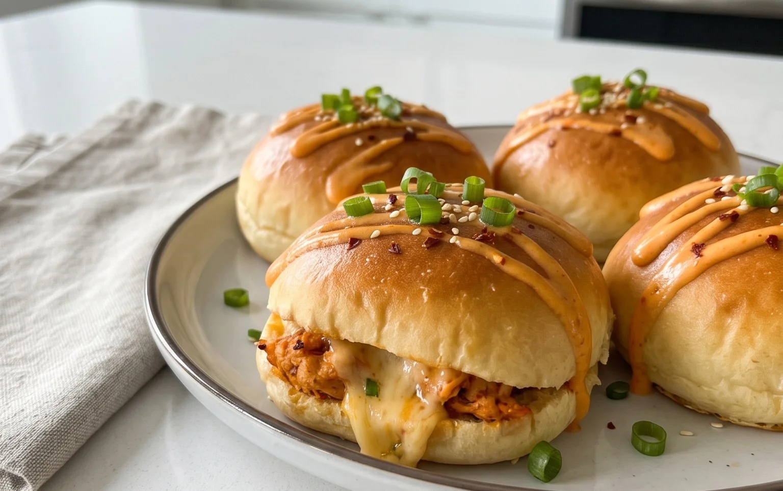 Cheesy Dynamite Chicken Buns