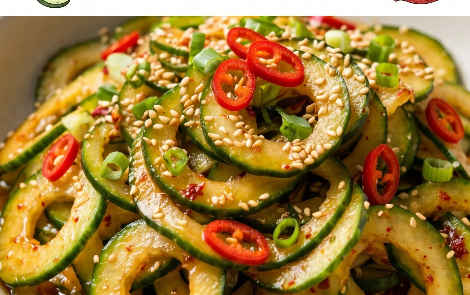 Spiral Cucumber Salad: Korean-Inspired Recipe