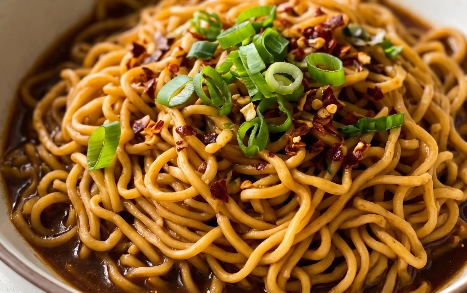 Easy Saucy Ramen Noodles