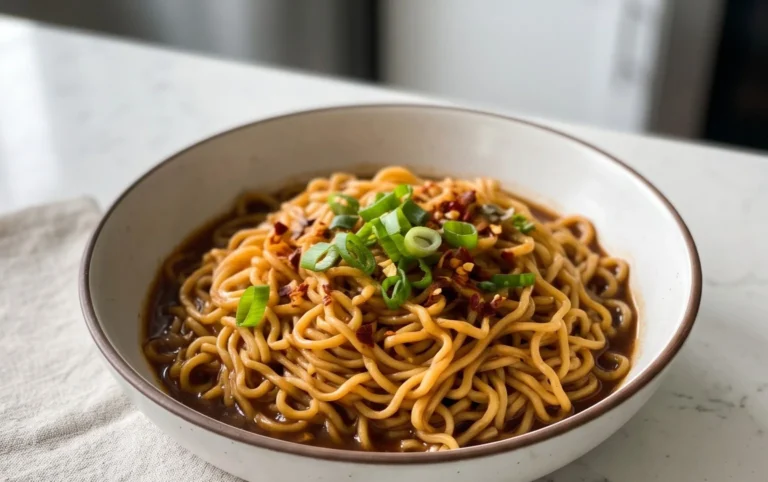 Easy Saucy Ramen Noodles