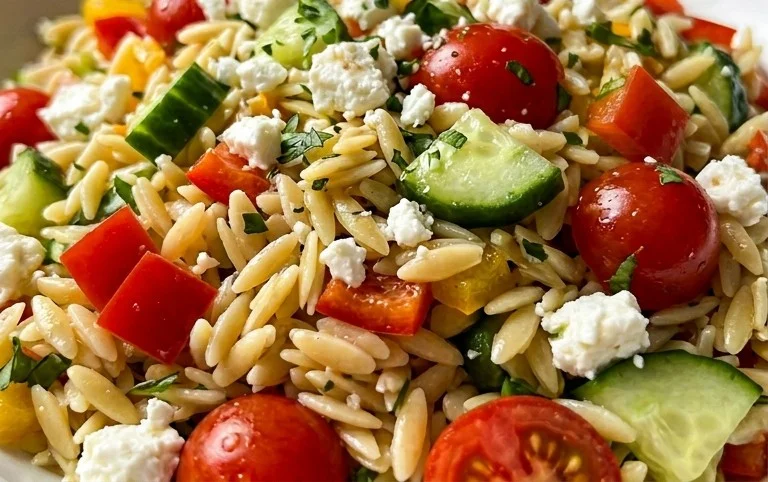Rainbow Orzo Salad