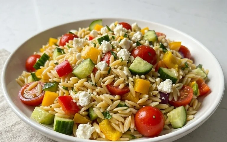 Rainbow Orzo Salad