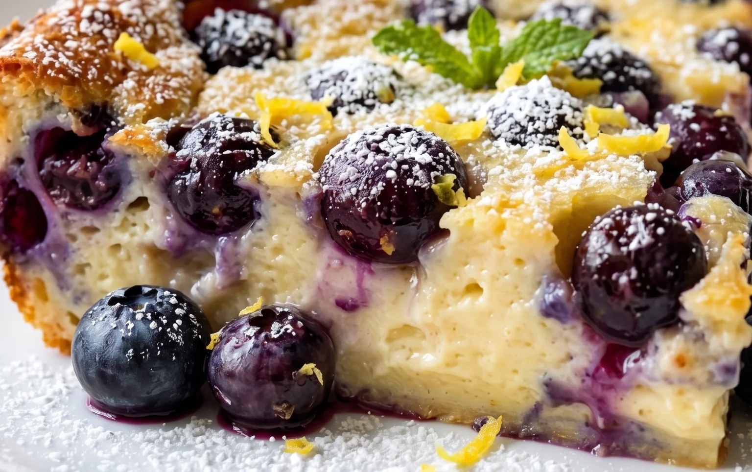 Lemon Blueberry Clafoutis