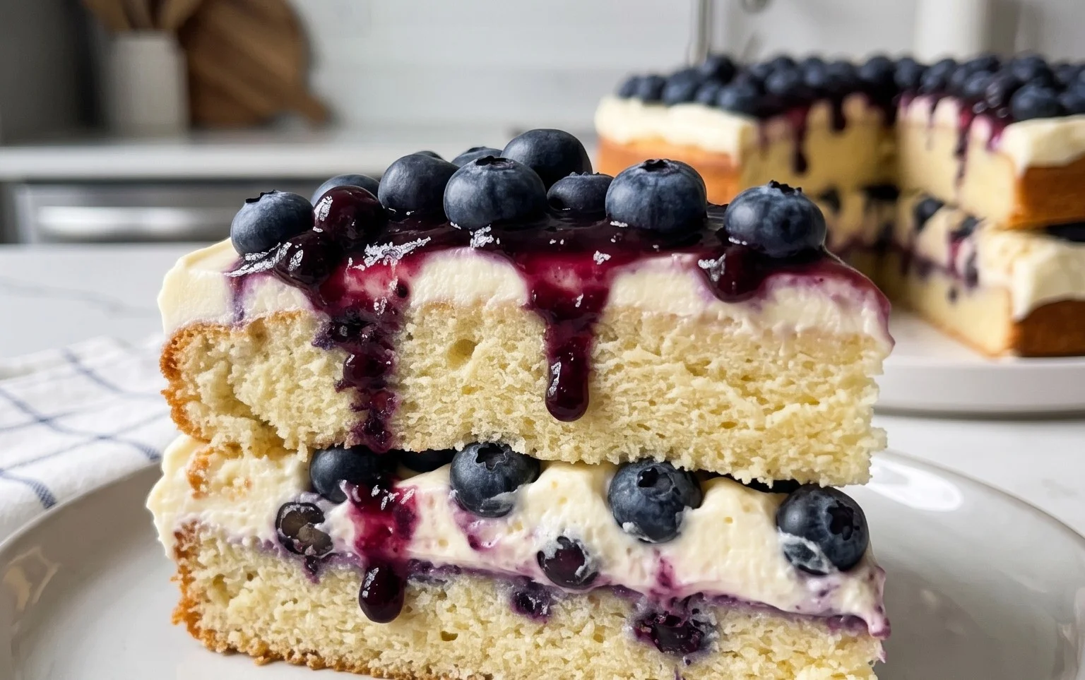 Nova Scotia Blueberry Cream Cake