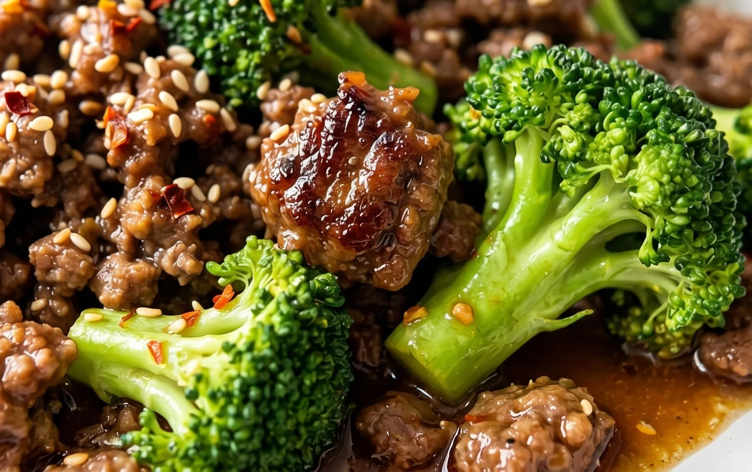 Ground Beef and Broccoli