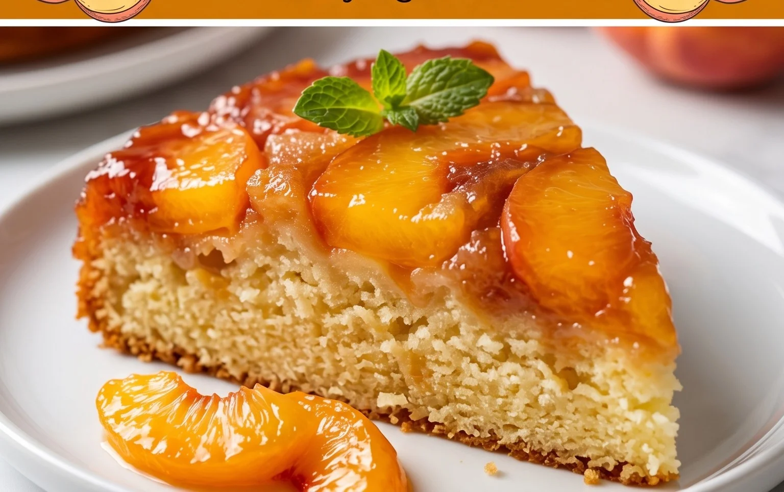 Peach Upside-Down Cake Recipe