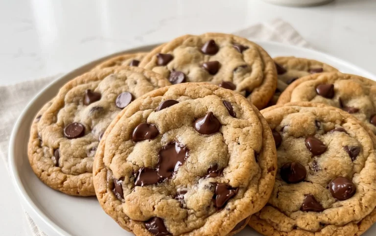Crispy and Chewy Chocolate Chip Cookies