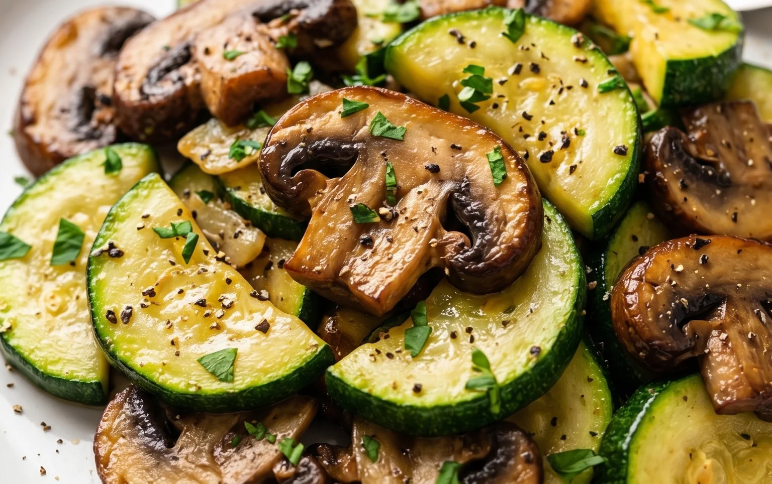 Skillet Zucchini and Mushrooms