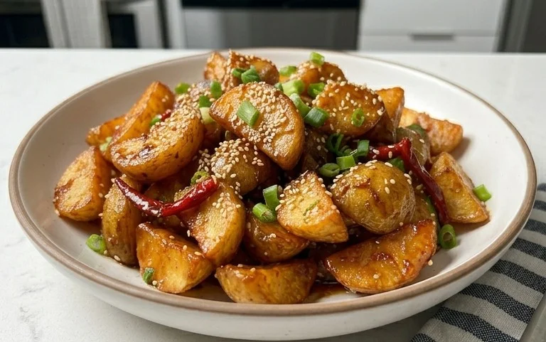Crispy Honey Chilli Potatoes